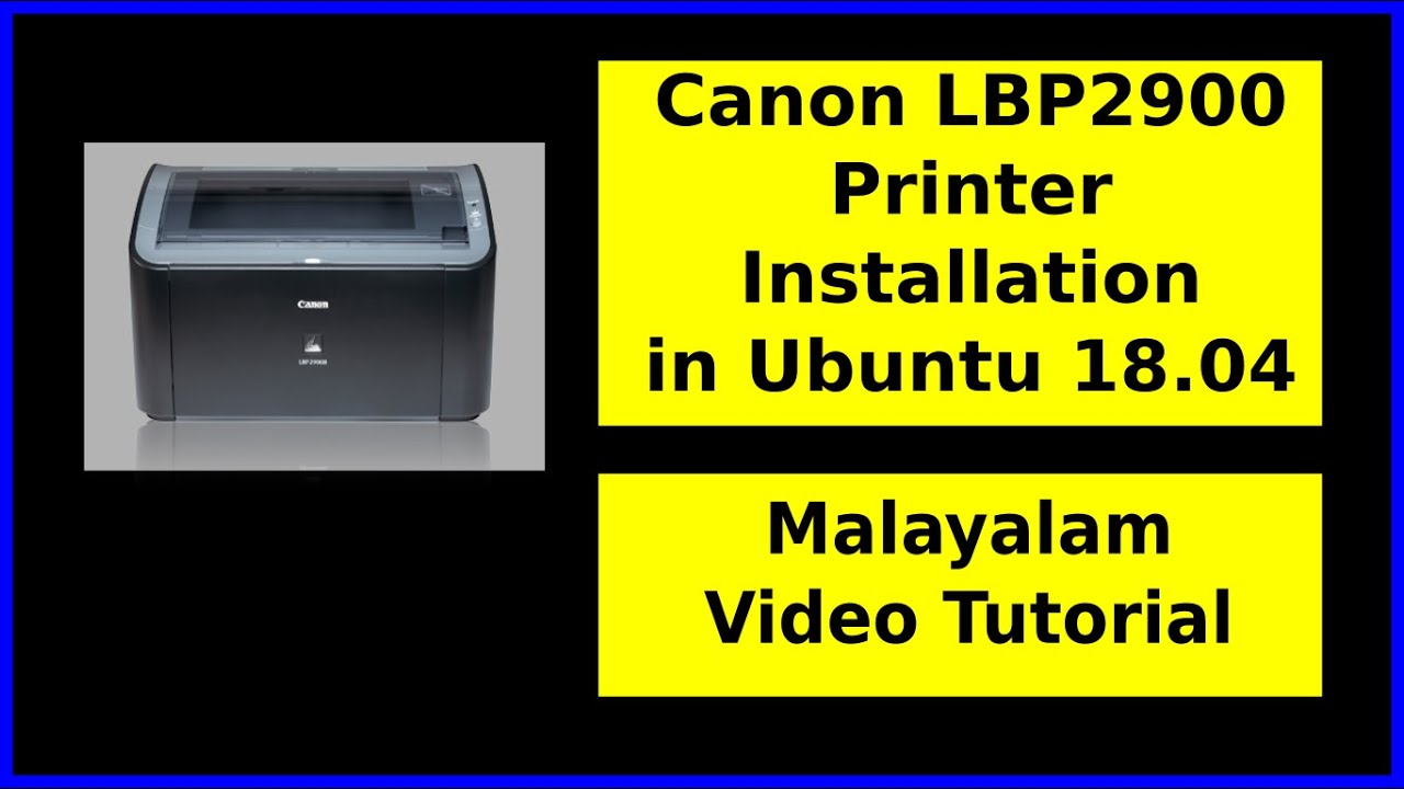 install canon lbp 2900 printer ubuntu